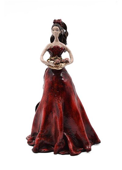 Handmade Tabletop Clay Doll 20×31 cm