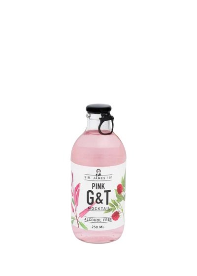 Sir James 101 Pink Gin&Tonic Alcohol Free 250ml Sir James 101 Pink Gin&Tonic Alcohol Free 250ml